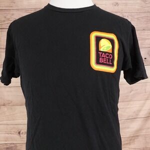 Taco Bell Shirt L Black Logo Fast Food Restaurant‎ Ripple Junction Tee T-Shirt